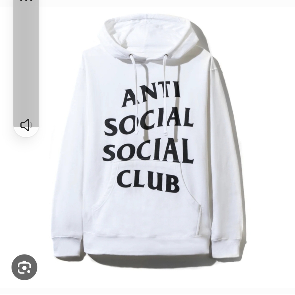 New/XL - Anti Social Social Club Shatto White Hoodie